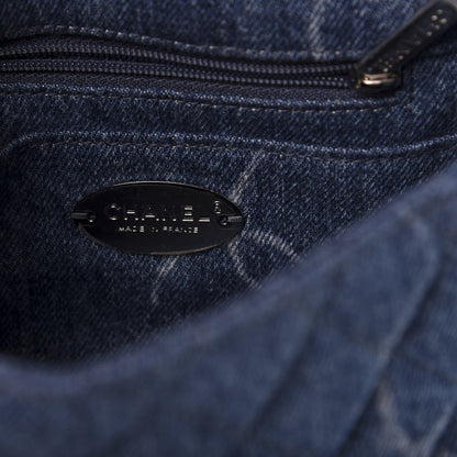 Chanel Denim CC Quilted Mini Square Flap Blue 8 of 10