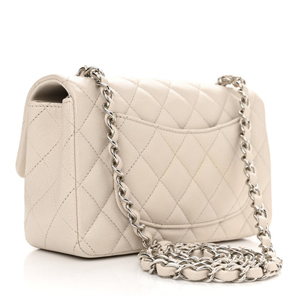 Chanel Caviar Quilted Mini Rectangular Flap Ivory 3 of 10