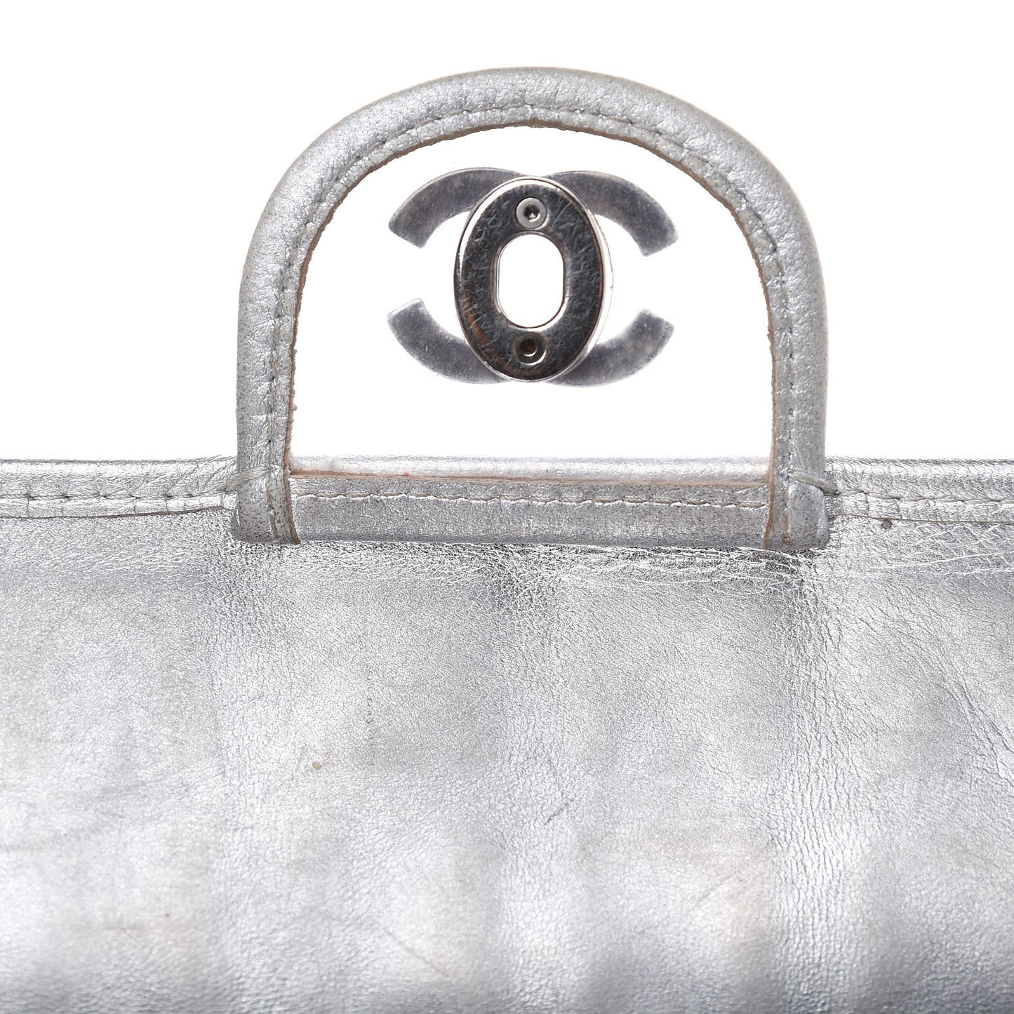 Vinyl Large Ice Cube Flap Silver