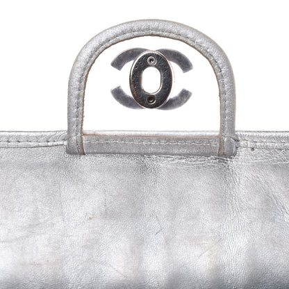 Chanel Vinyl Large Ice Cube Flap Silver 19 of 19