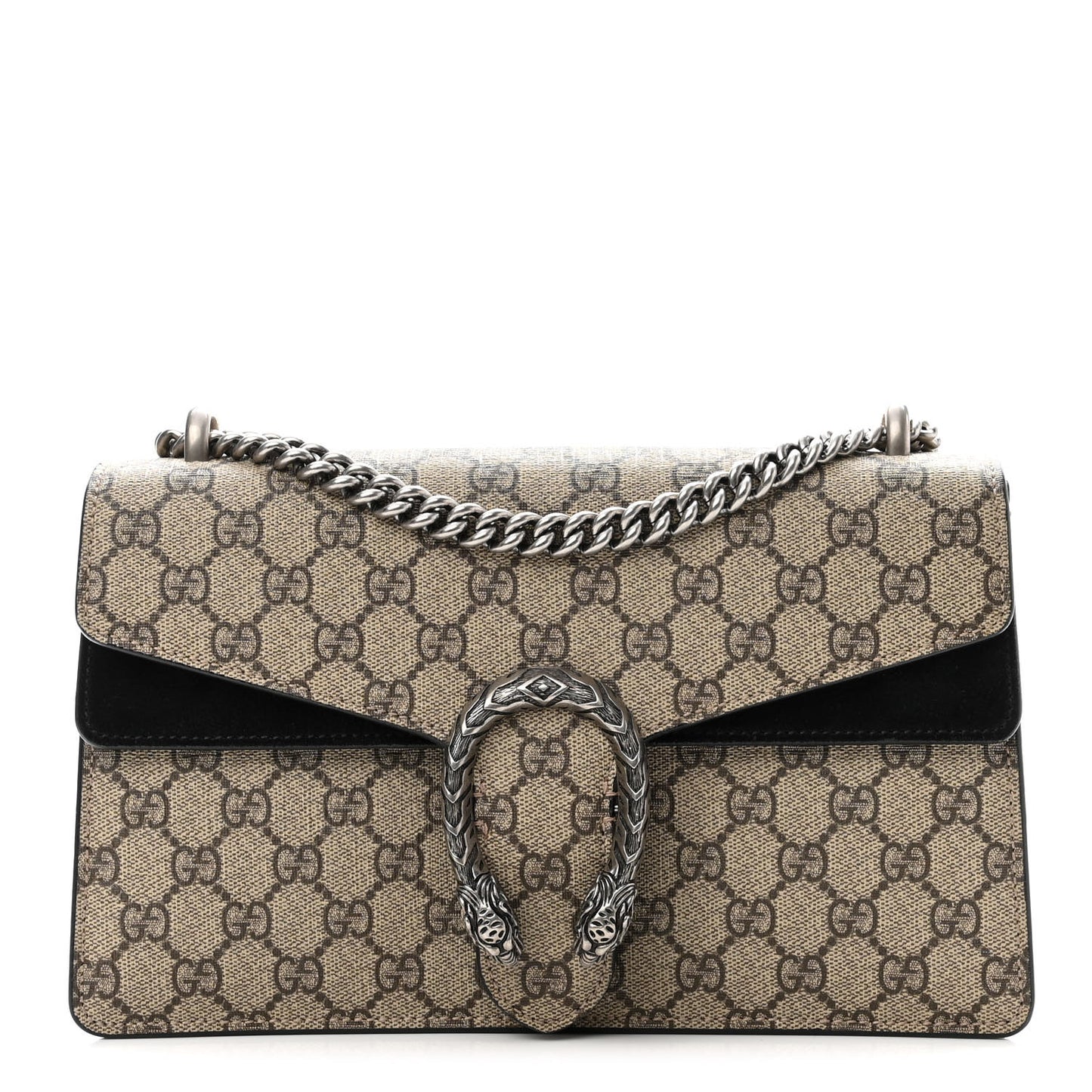 GG Supreme Monogram Small Dionysus Shoulder Bag Black
