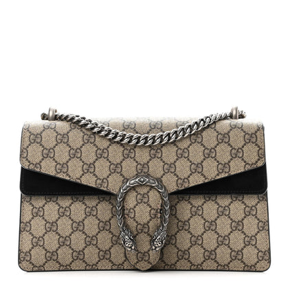 Gucci GG Supreme Monogram Small Dionysus Shoulder Bag Black 1 of 12