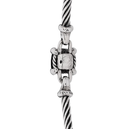 David Yurman Sterling Silver Diamond Black Onyx 8mm Chatelaine Bracelet 3 of 4