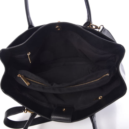 Chanel Calfskin Cerf Executive Shopper Tote Black 5 of 12