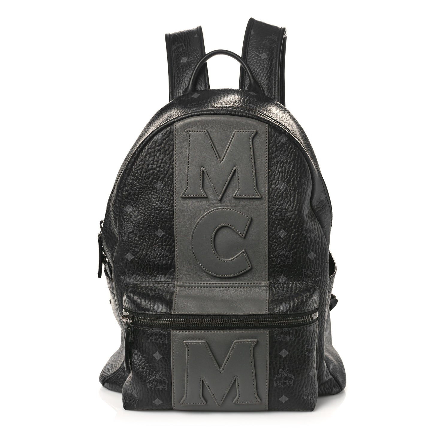 Visetos Medium Stark Logo Stripe Backpack Black