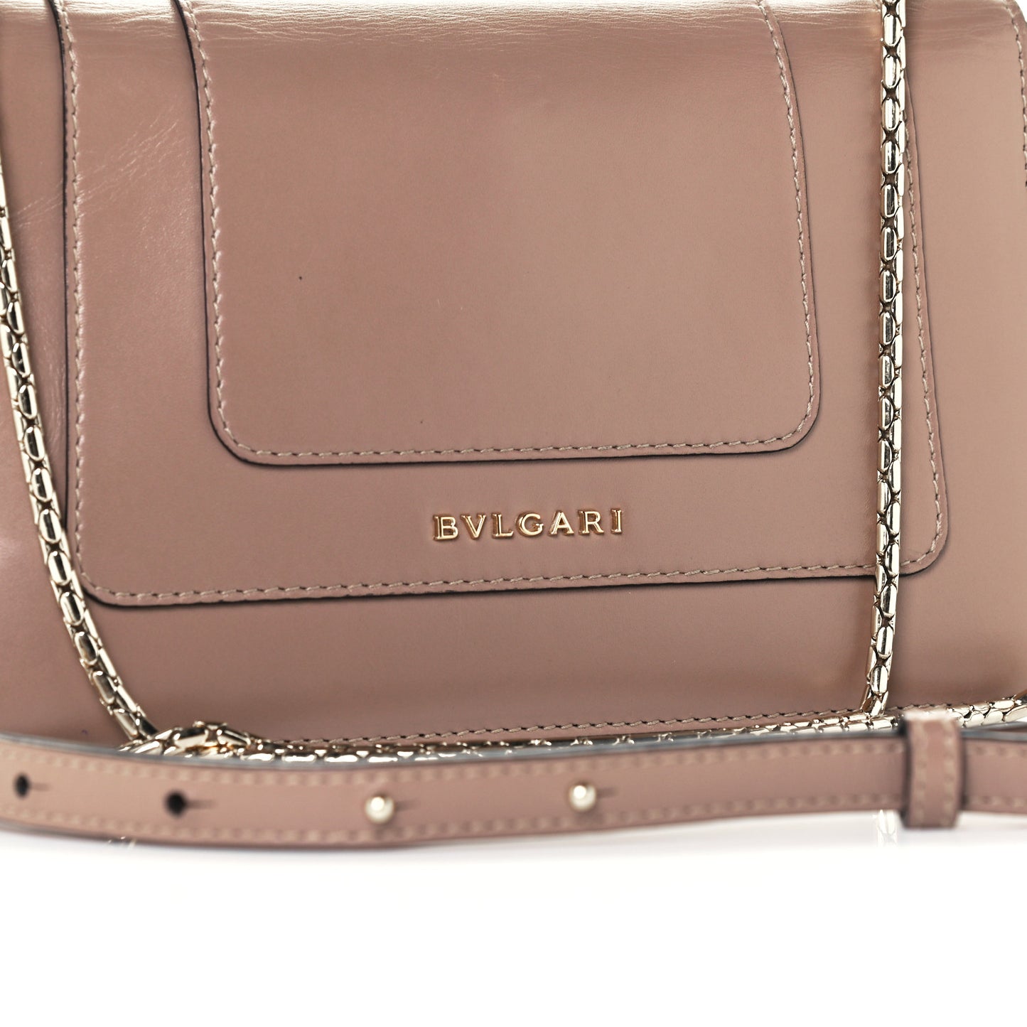 Calfskin Serpenti Forever Crossbody Bag Dark Beige