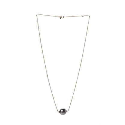 David Yurman 18K Yellow Gold Diamond Tahitian Pearl 12mm Solari Pendant Necklace 3 of 5