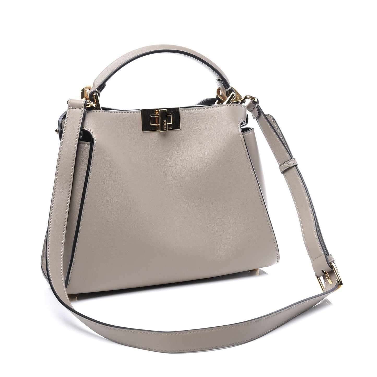 Vitello Medium Peekaboo Iconic Essentially Satchel Grey