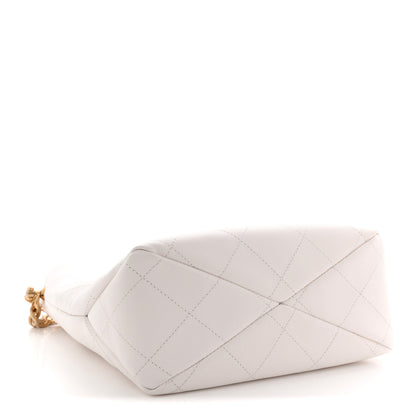 Chanel Caviar Quilted Hobo White 5 of 11