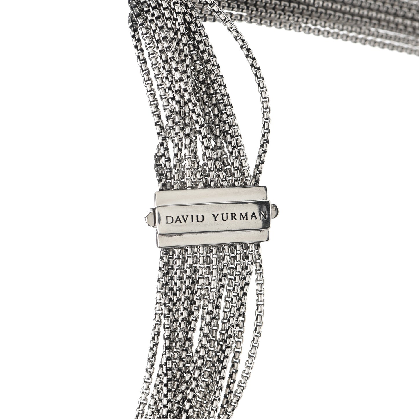 Sterling Silver Multi Strand Box Chain Necklace
