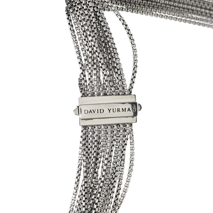 David Yurman Sterling Silver Multi Strand Box Chain Necklace 4 of 5