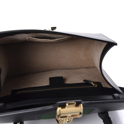 Gucci Calfskin Medium Sylvie Top Handle Bag Black 6 of 11