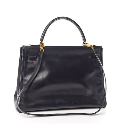 Hermes Box Kelly Retourne 32 Indigo 3 of 44