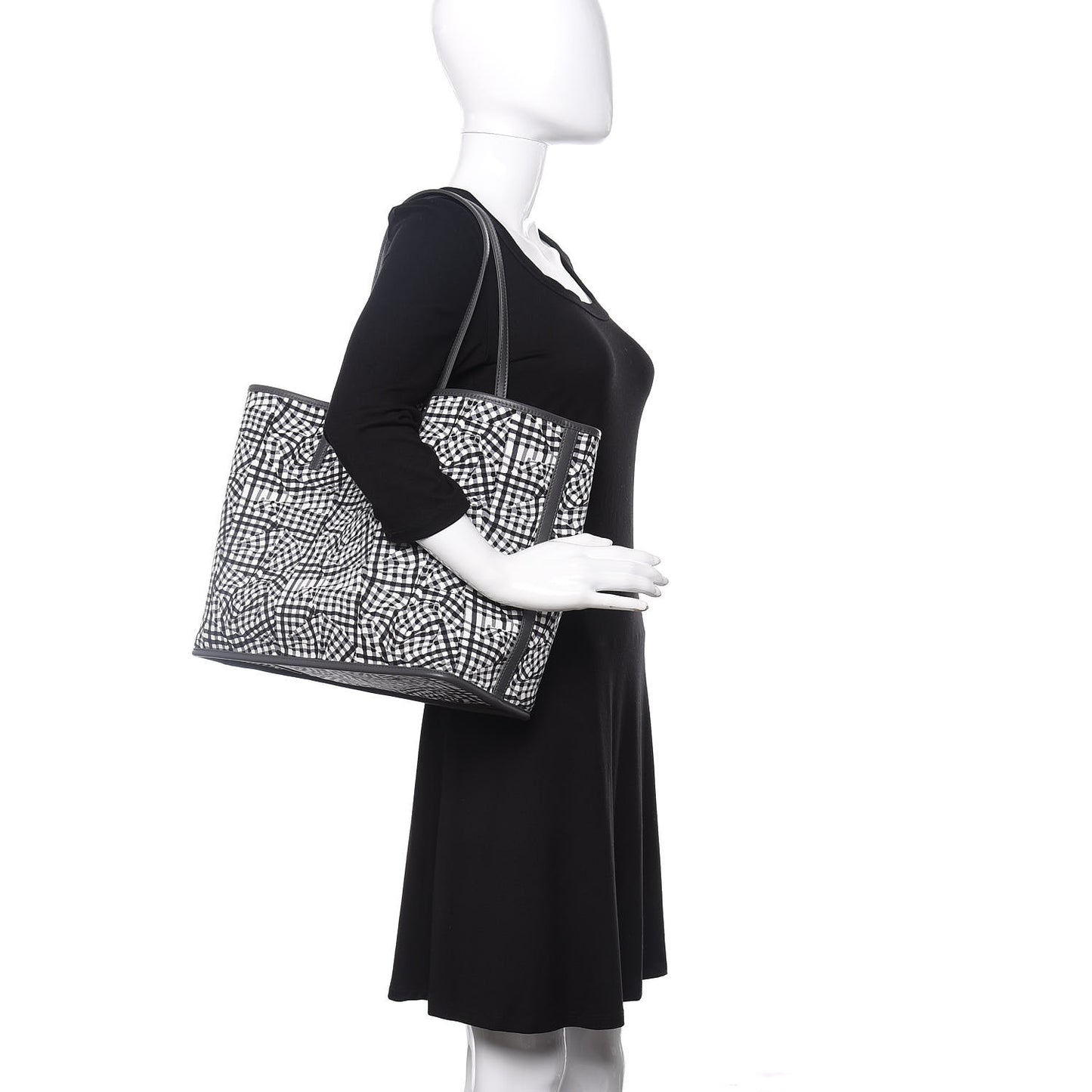 Visetos Medium Reversible Shopper Tote Phantom Grey
