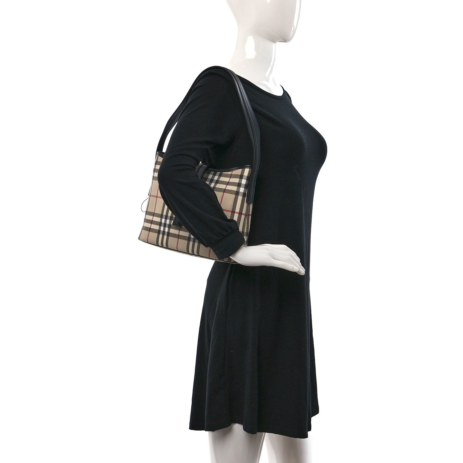 Burberry House Check Buckle Shoulder Black 2 of 9