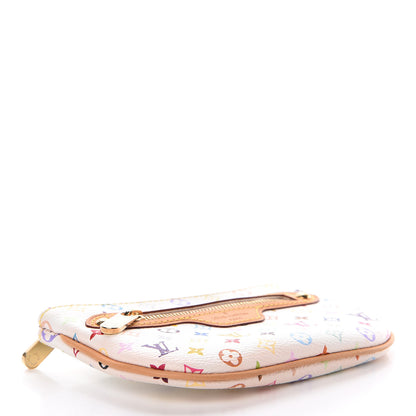 Louis Vuitton Monogram Multicolor Pochette Plate MM White 4 of 7