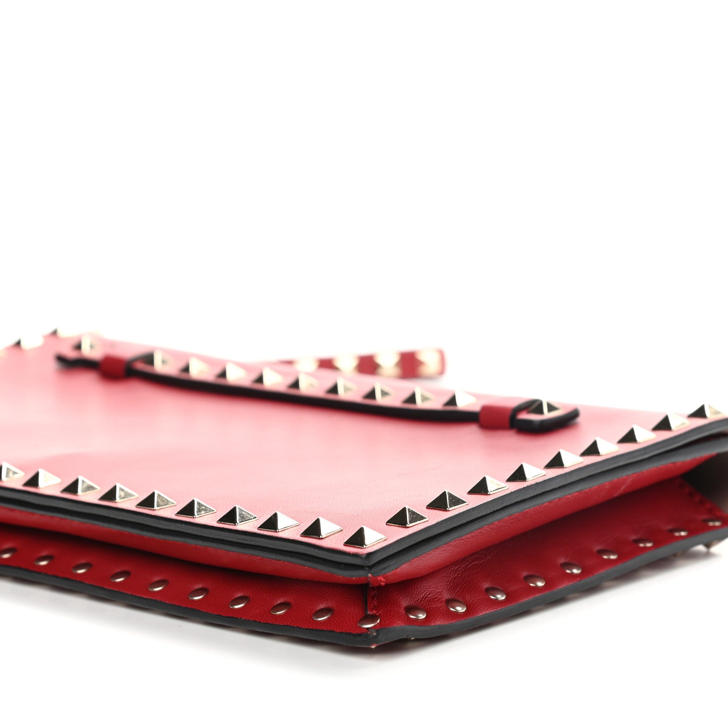 Valentino Garavani Nappa Rockstud Wristlet Clutch Rosso Valentino 8 of 8