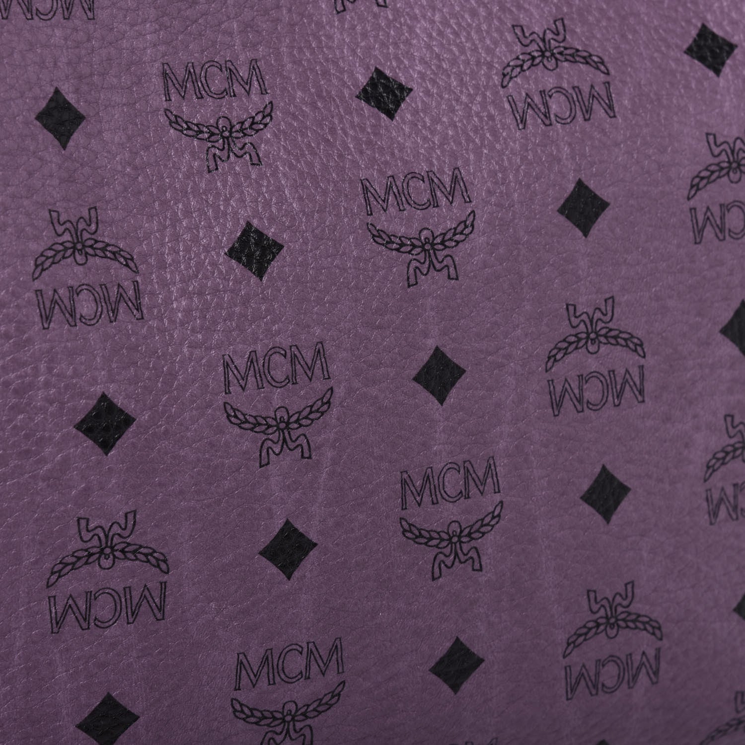 MCM Visetos Large Anya Shopper Tote Purple 8 of 16