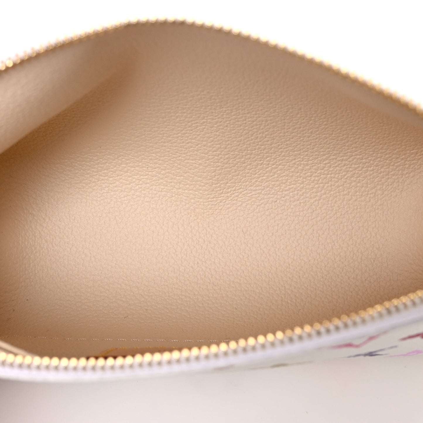 LV x TM Monogram Multicolor Cosmetic Pouch PM White