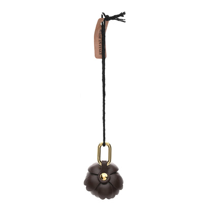 Miu Miu Calfskin Flower Bag Charm Beige Brown 1 of 5