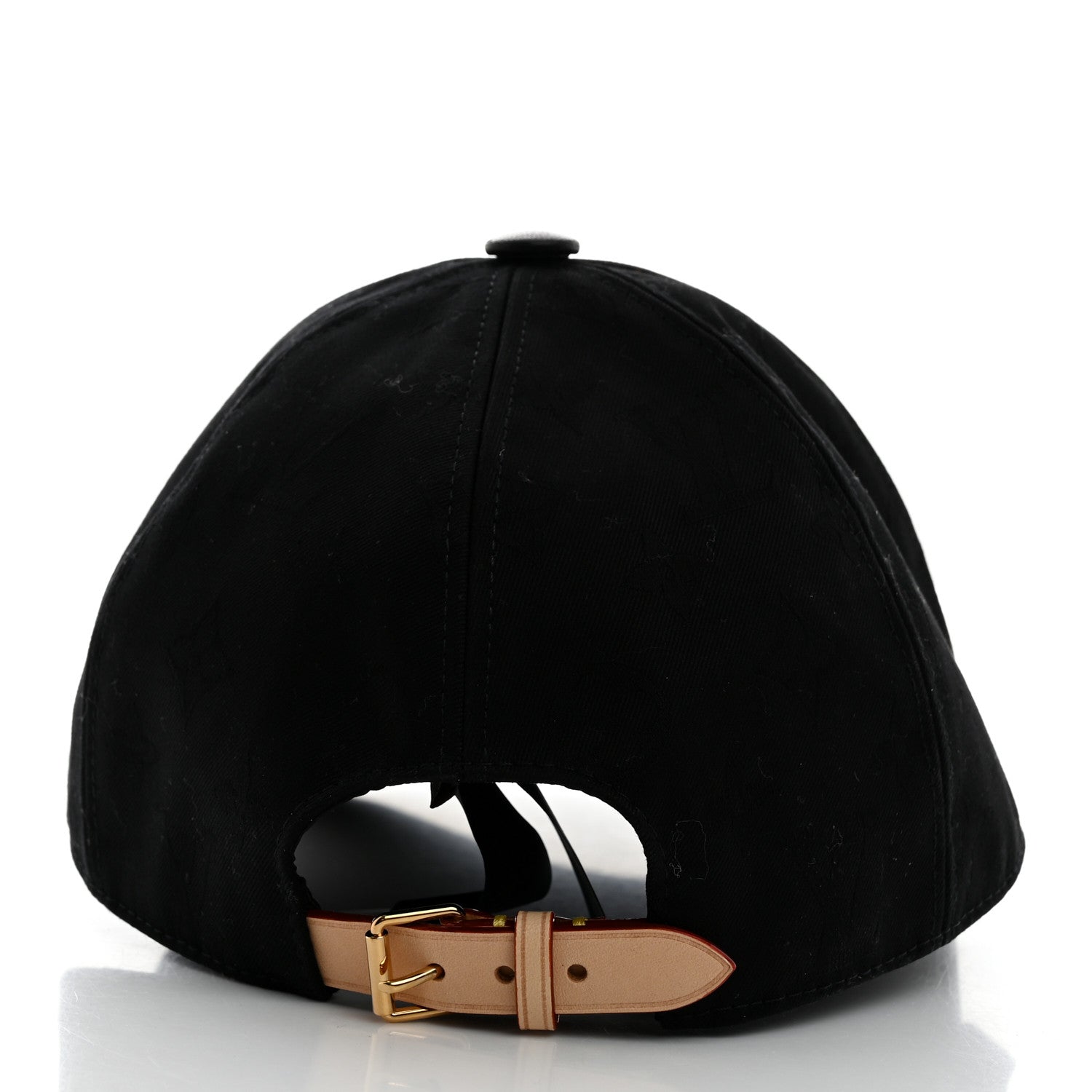 Louis Vuitton Calfskin Cotton Jacquard Monogram LV First Cap L Black 5 of 9