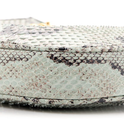 Gucci Snakeskin Calfskin Small Jackie 1961 Hobo Teal Light Teal 9 of 10