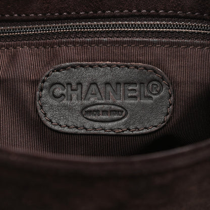 Chanel Suede CC Messenger Flap Bag Brown 6 of 12