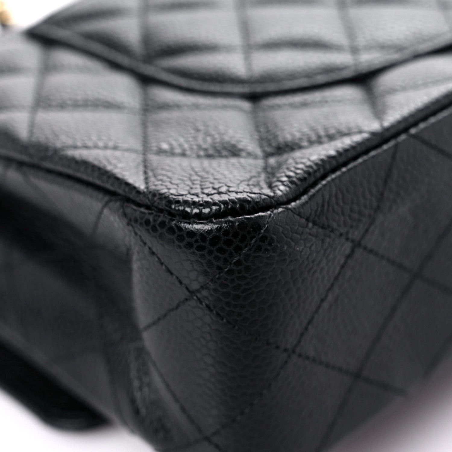Chanel Caviar Quilted Medium Double Flap Black 10 of 12