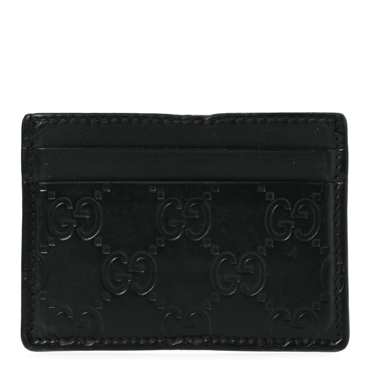 Gucci Guccissima Card Holder Black 1 of 7