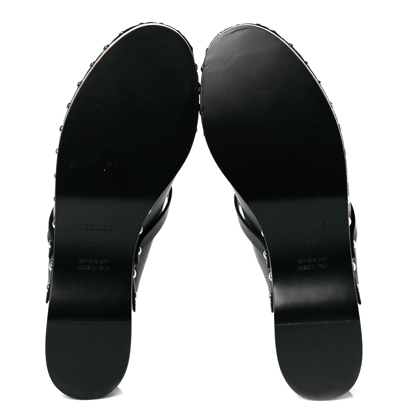Calfskin Carlotta Mules 39 Black