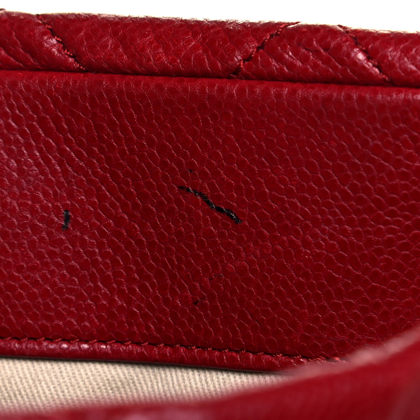 Caviar Quilted Timeless CC Soft Tote Red