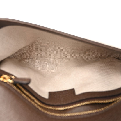Gucci GG Supreme Monogram Textured Dollar Calfskin Blondie Chain Shoulder Flap Bag Beige Ebony New Acero 5 of 10