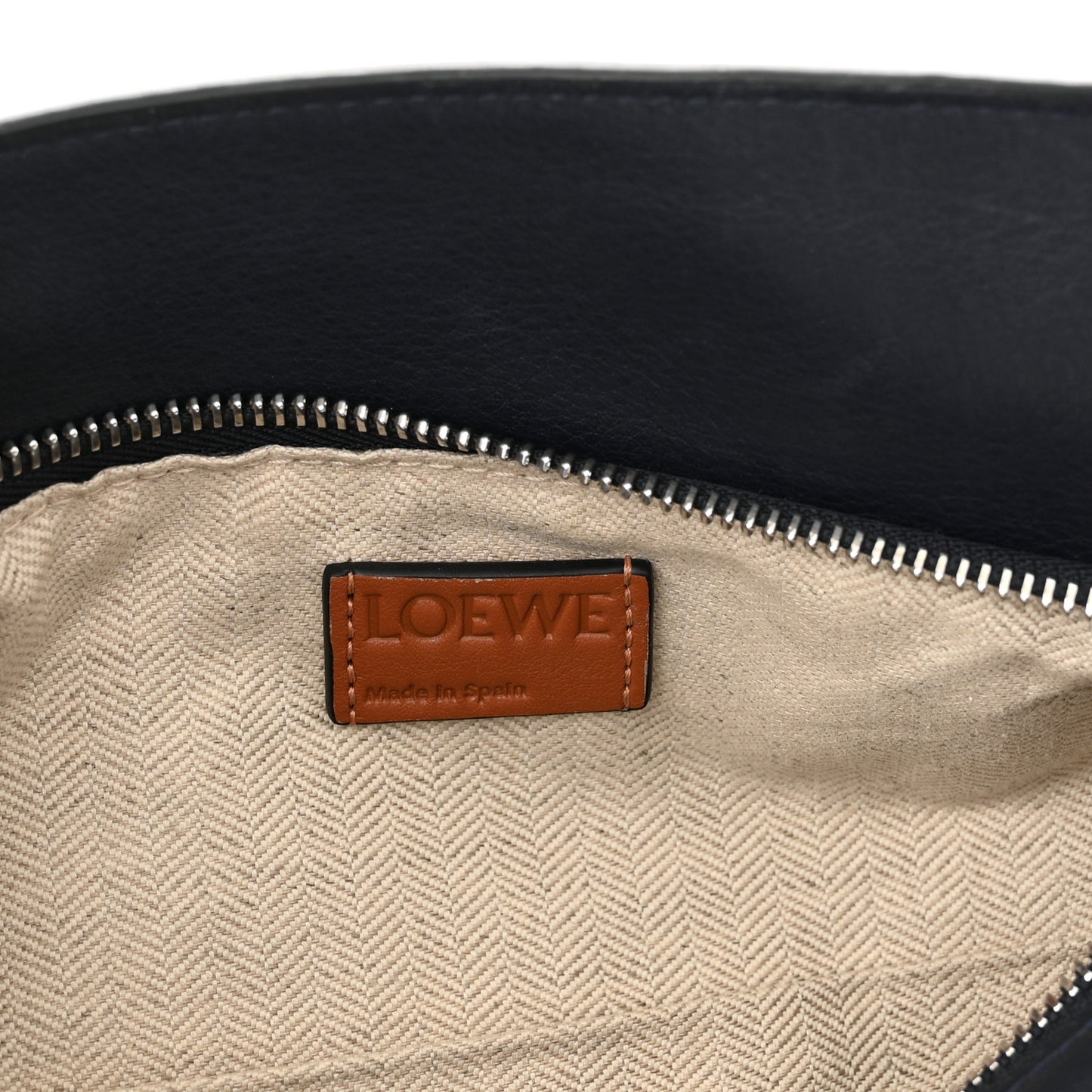 Calfskin Small Puzzle Bag Deep Blue Soft White
