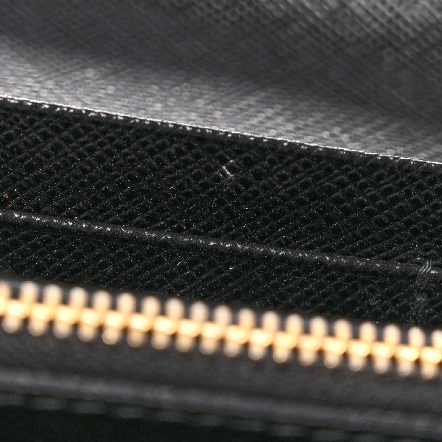 Prada Saffiano Triangle Logo Continental Flap Travel Wallet Black 8 of 9