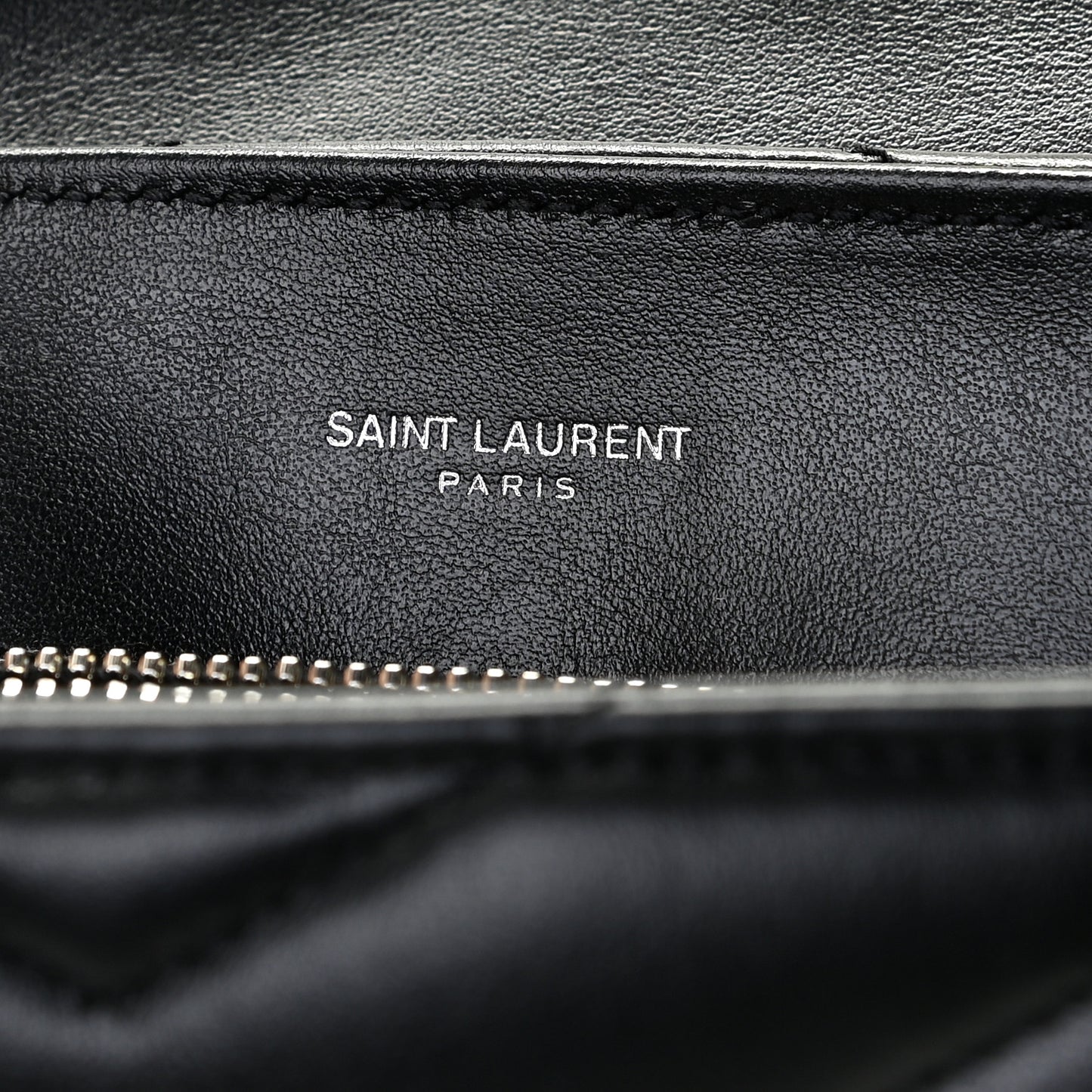 Calfskin Y Quilted Monogram Small Loulou Chain Satchel Black
