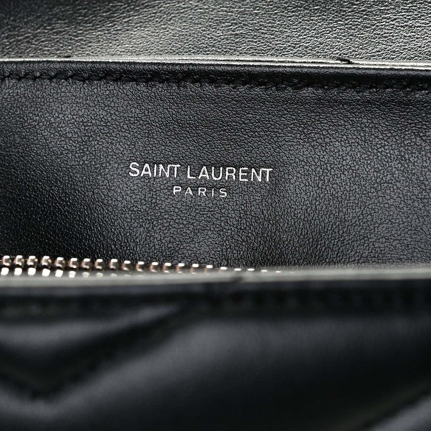 Saint Laurent Calfskin Y Quilted Monogram Small Loulou Chain Satchel Black 8 of 10