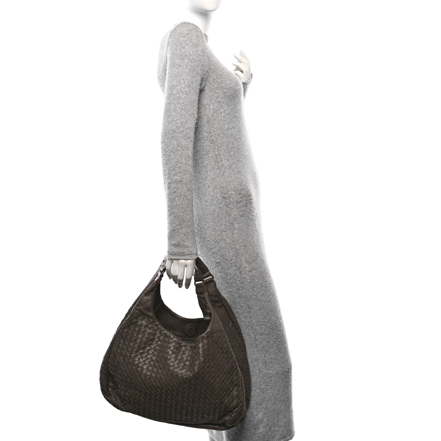 Bottega Veneta Nappa Intrecciato Large Campana Ash Scuro 3 of 11