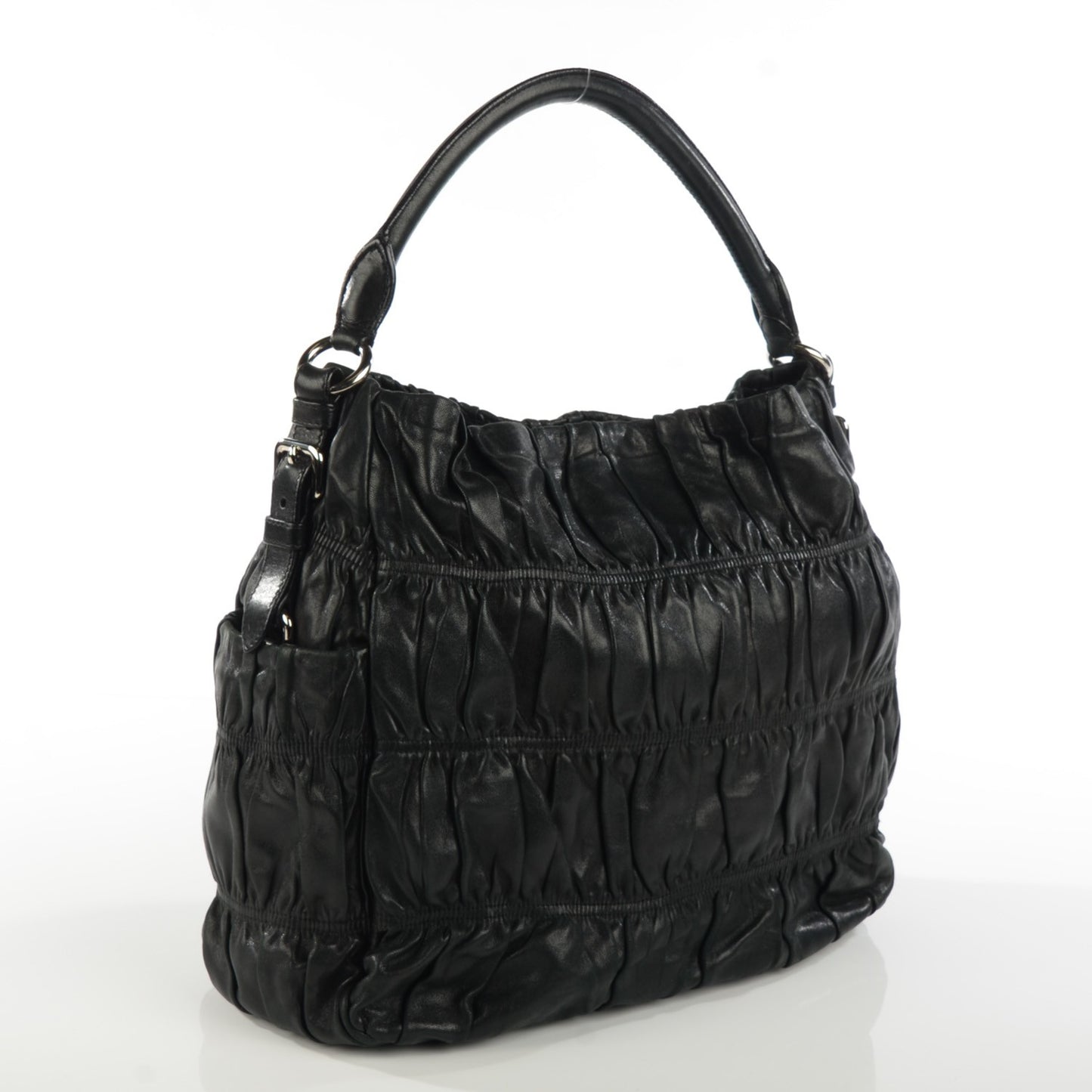 Nappa Gaufre Hobo Nero Black