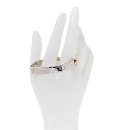 Louis Vuitton Palladium Monogram Nanogram Cuff S 2 of 7