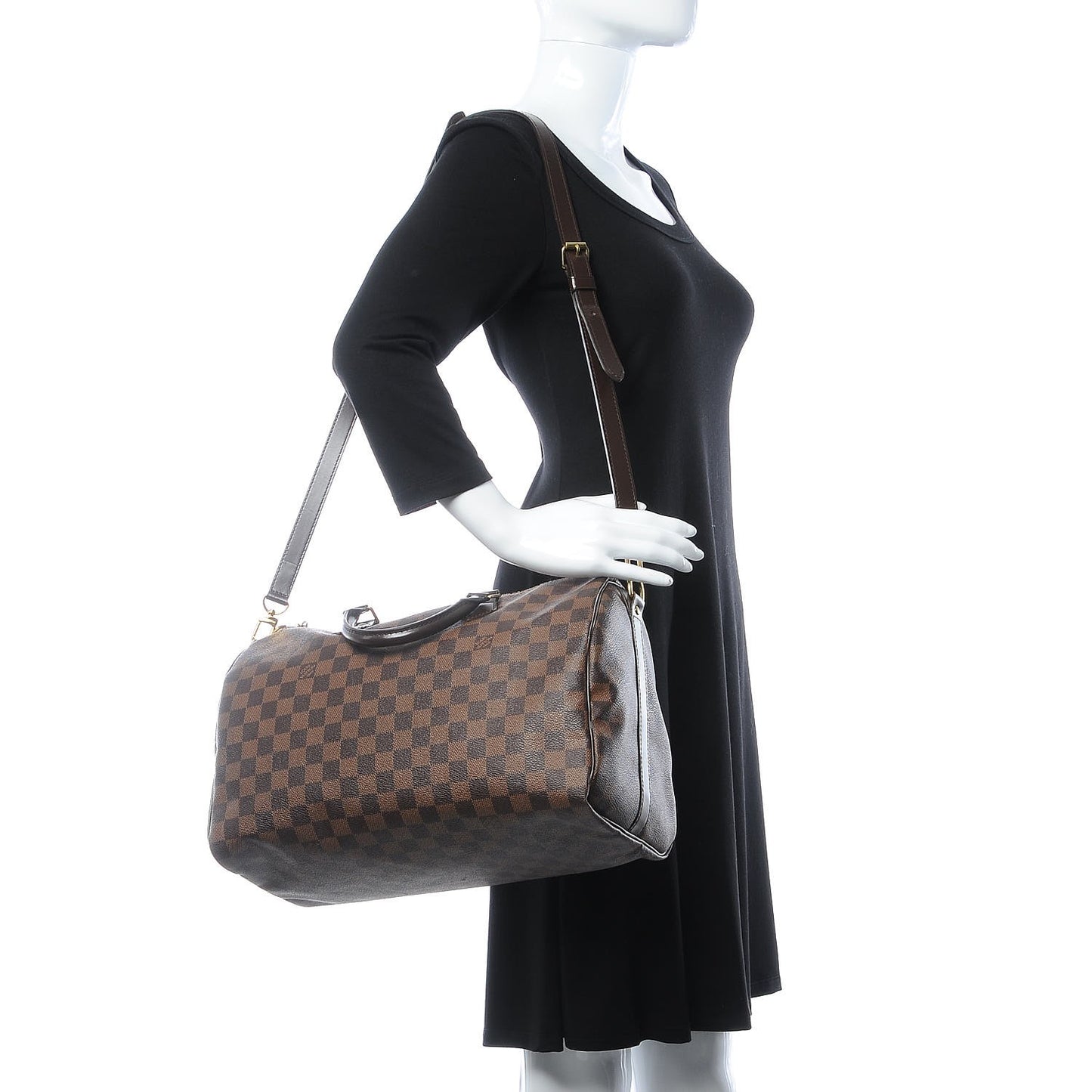 Damier Ebene Speedy Bandouliere 35