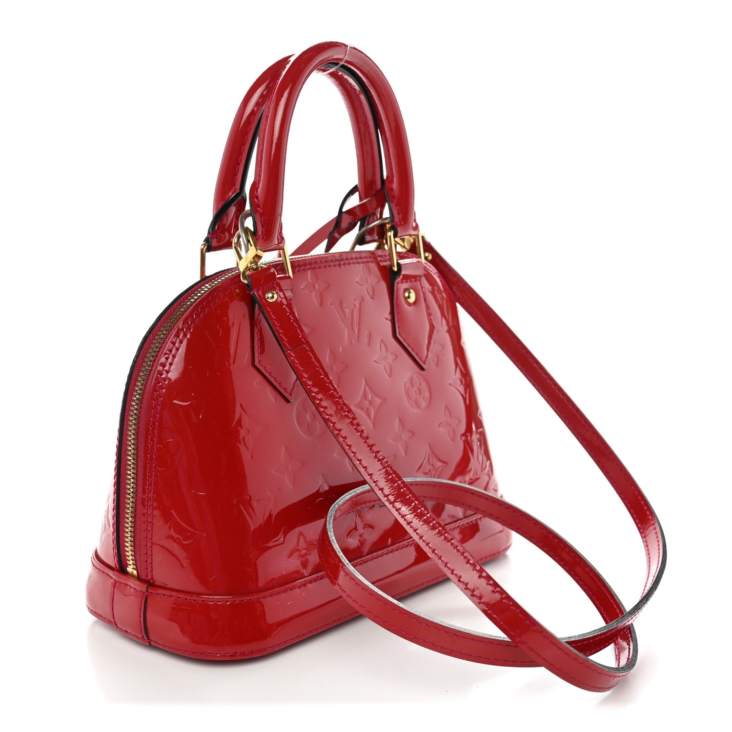 Louis Vuitton Vernis Alma BB Rose Indien 3 of 10