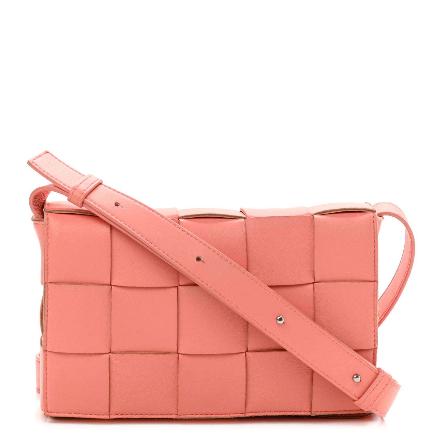 Bottega Veneta Nappa Maxi Intreccio Cassette Bag Peach 1 of 11