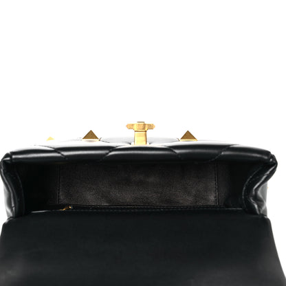 Valentino Garavani Nappa Medium Roman Stud Shoulder Bag Black 5 of 8