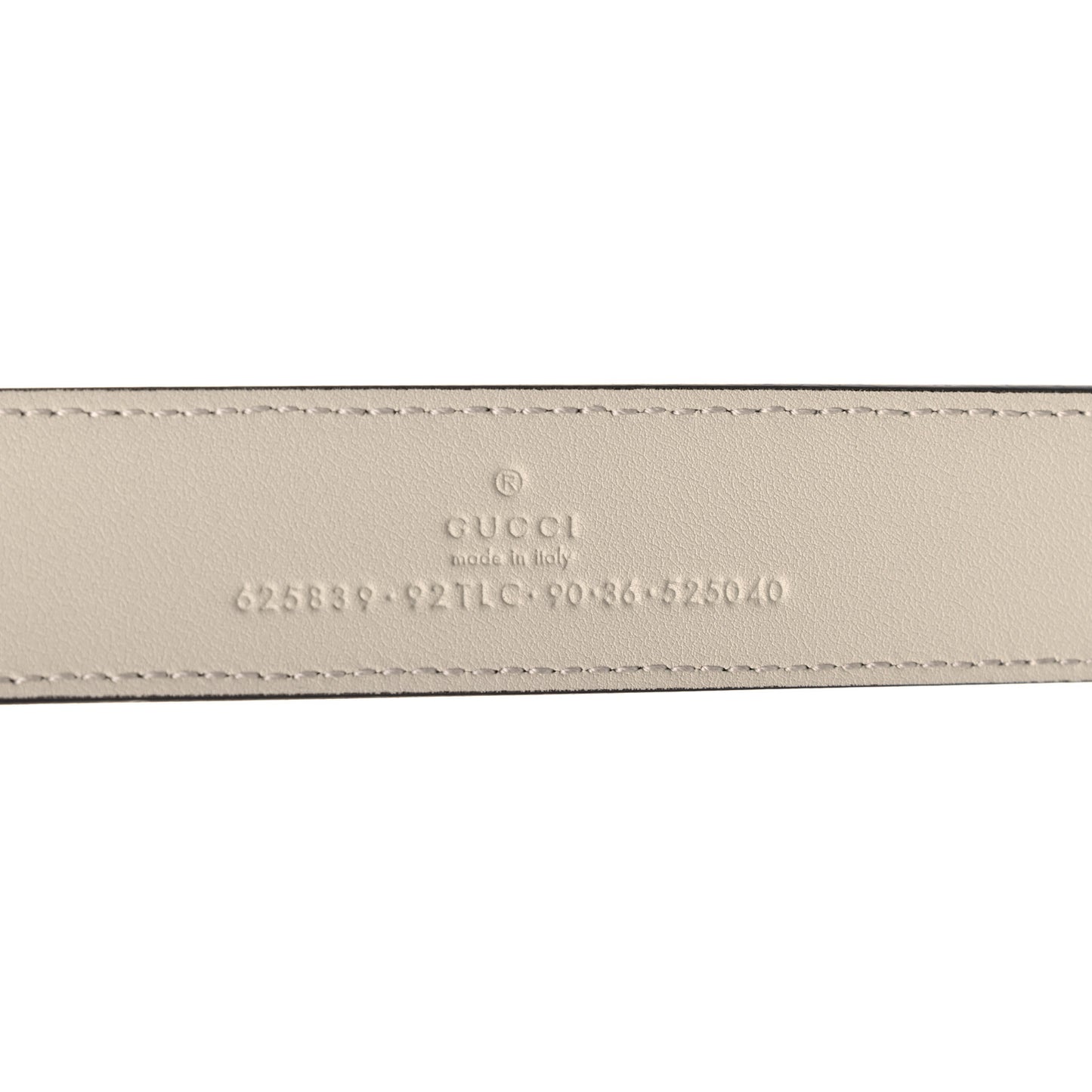 GG Supreme Monogram Matte Plutone Calfskin Double G 30mm Belt 90 36 Beige Ebony Mystic White