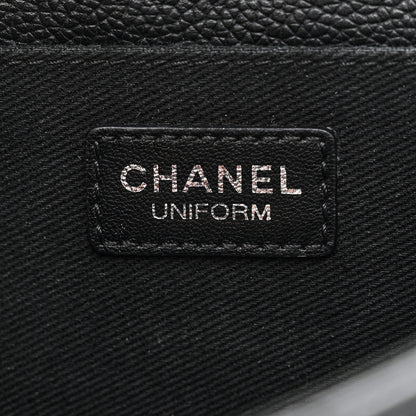 Chanel Grained Calfskin Quilted 2.55 Reissue Flap Belt Bag Clutch Black 6 of 12