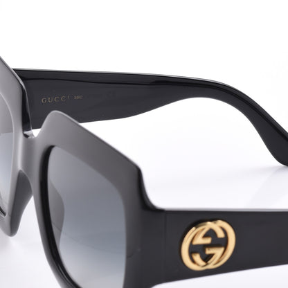 Gucci Acetate Square Frame Sunglasses GG0053S Black 5 of 8