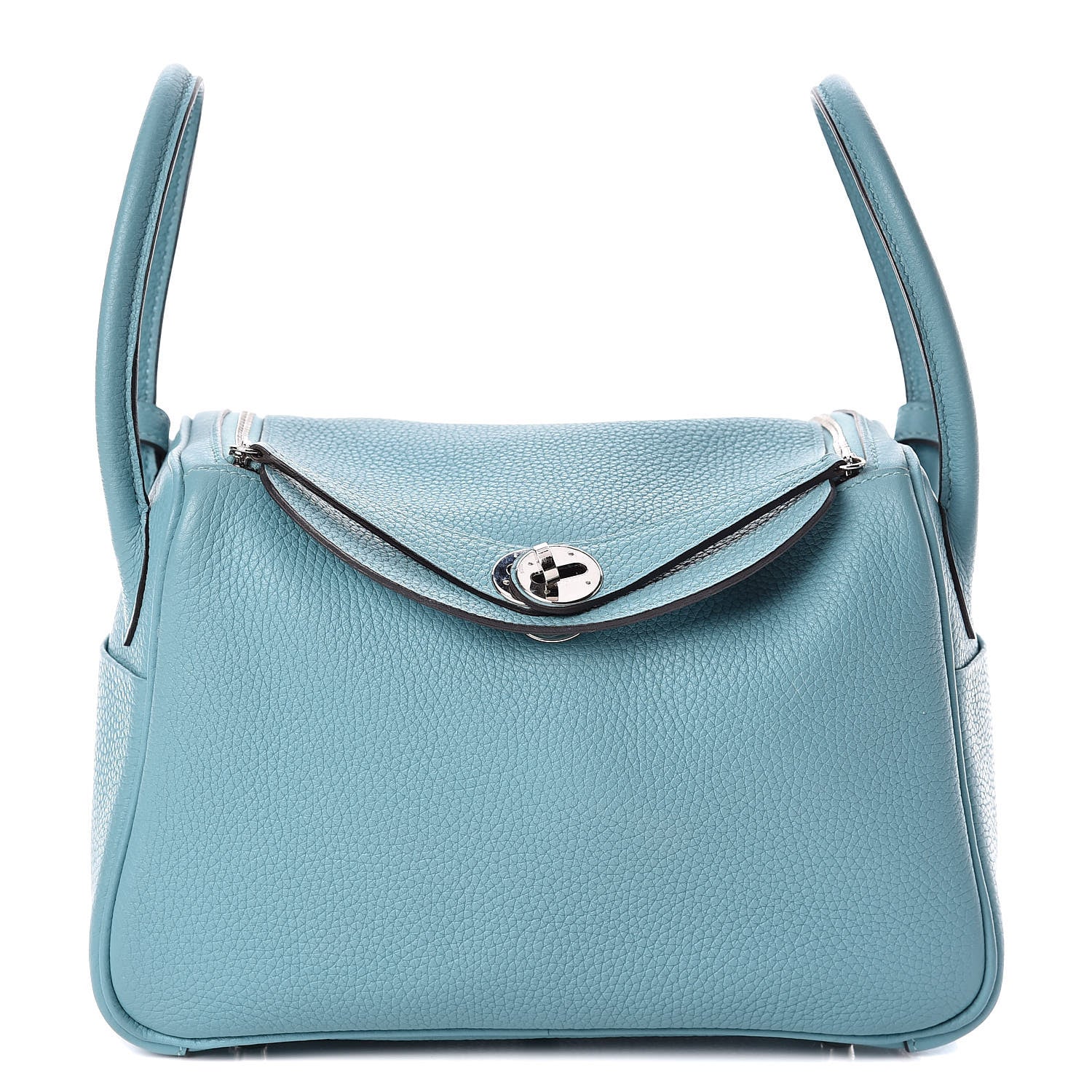 Hermes Taurillon Clemence Lindy 26 Bleu Saint Cyr 1 of 10