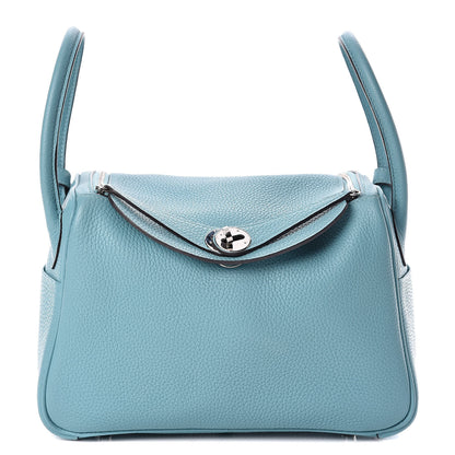 Hermes Taurillon Clemence Lindy 26 Bleu Saint Cyr 1 of 10