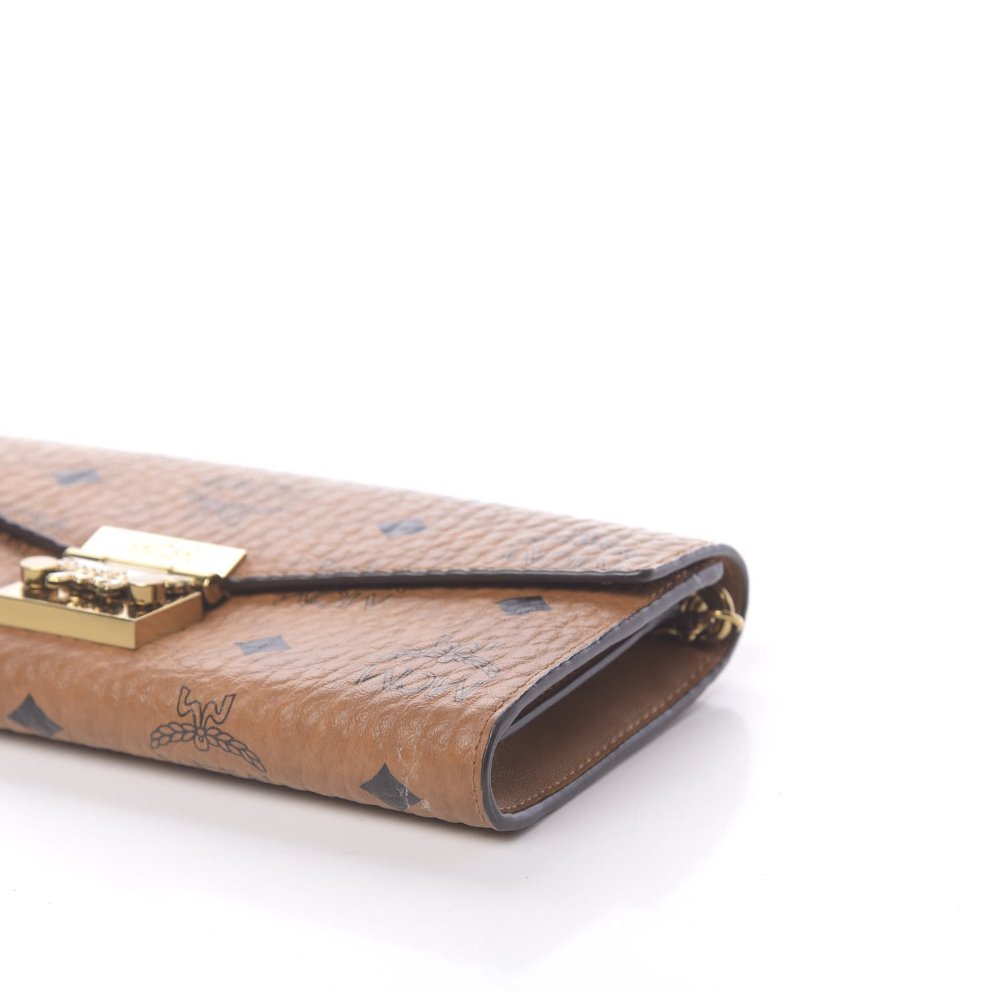 Visetos Large Patricia Wallet On Chain Cognac