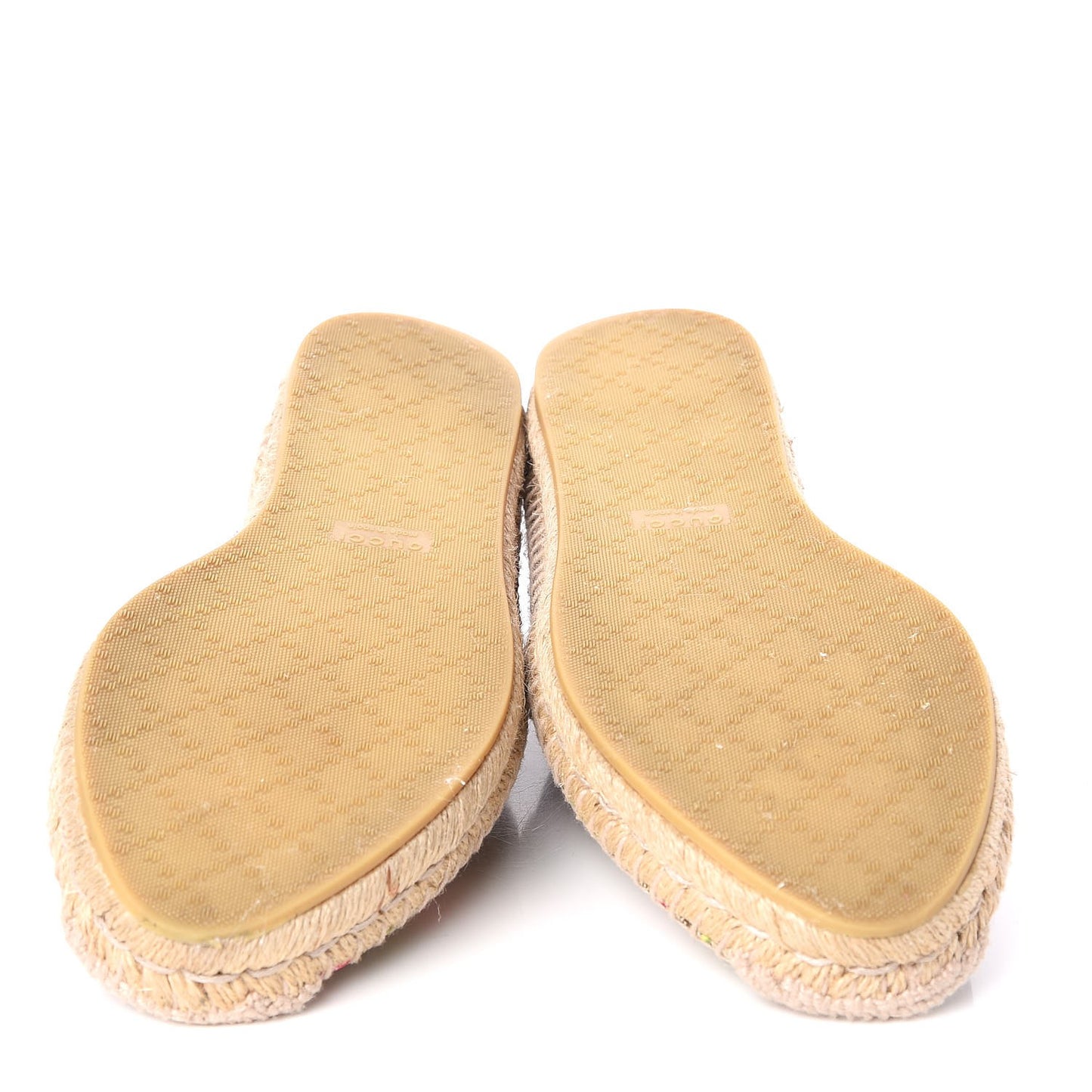 GG Supreme Monogram Blooms Espadrilles 39 Beige Multicolor Dry Rose